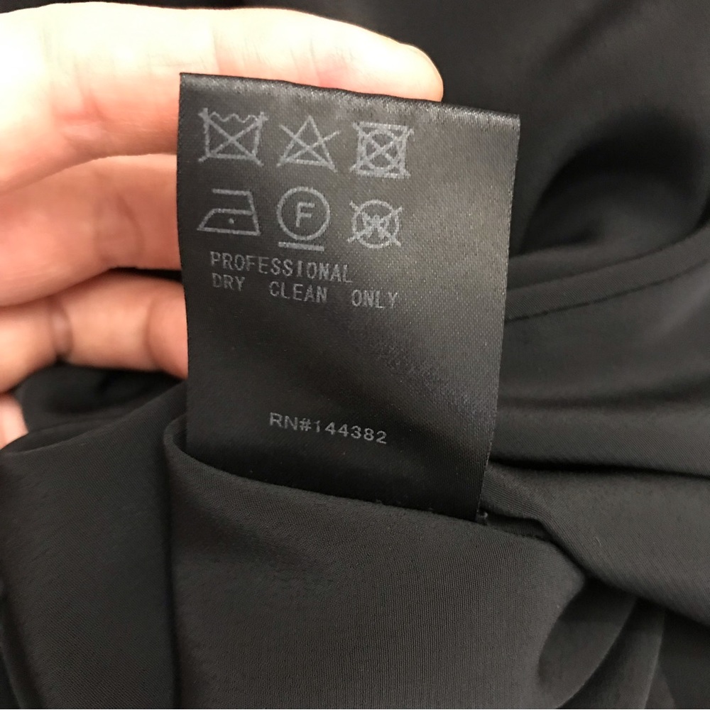 ADEAM Asymmetrical Black Collared Dress Small - Picture 14 of 14